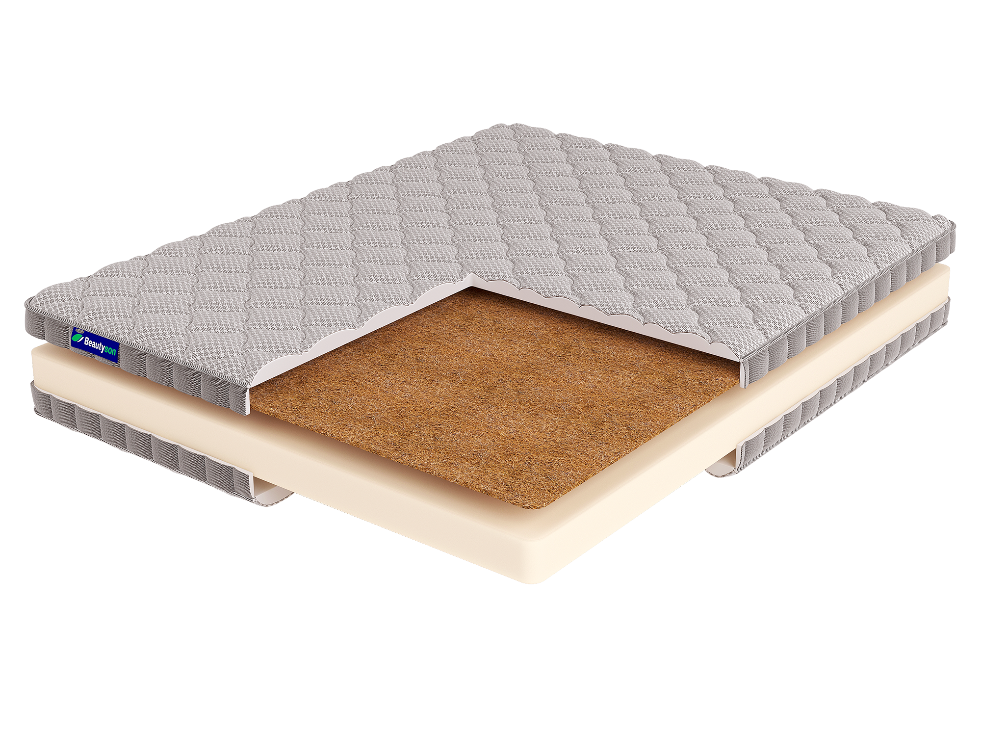 Матрас FOAM 14 Cocos 200x200 19028 жесткий высотой 15 см